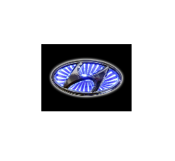 3D эмблема HYUNDAI 13,1 см х 6,5 см